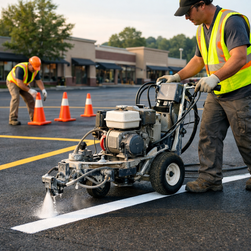 parking lot striping